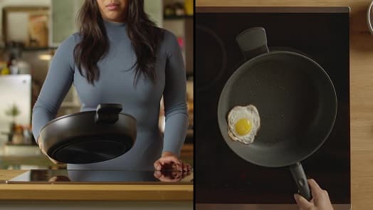 Non-Stick Frying Pan with lid, 28 cm, iCook video